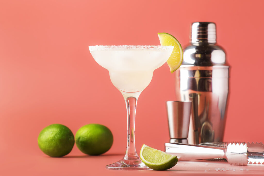 Classic margarita cocktail